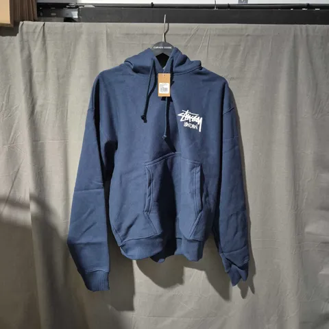 STUSSY LONDON HOODIE β NAVY SIZE L