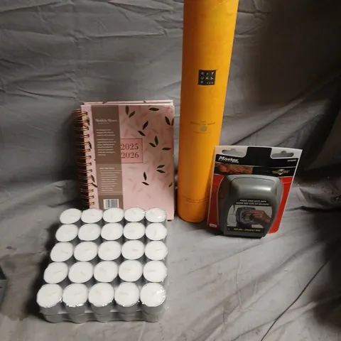 APPROXIMATEY 15 HOUSEHOLD ITEMS TO INCLUDE TEA LIGHTS, KEY SAFE AND RITUALS FRAGRANCE STICKS