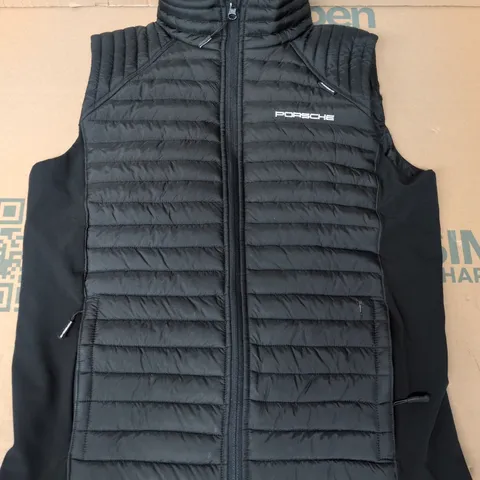 PORSCHE GILET IN BLACK SIZE LARGE