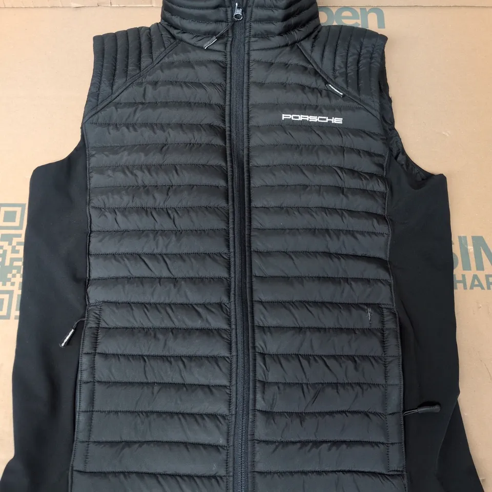 PORSCHE GILET IN BLACK SIZE LARGE