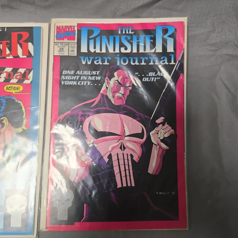 SEVEN ASSORTED MARVEL THE PUNISHER WAR JOURNAL COMICS 