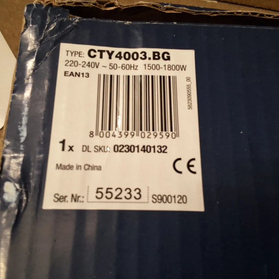 BOXED DE'LONGHI ECLETTICA 4-SLICE TOASTER CTY4003.BG – GLOSSY STAINLESS STEEL