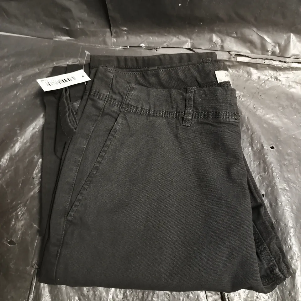 GOODTHREADS MEN'S STRETCH CANVAS DOUBLE KNEE UTILITY PANT – BLACK, UK 29W X 32L