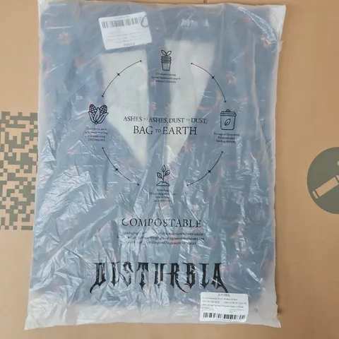BAGGED DISTURBIA ELURA CELESTIAL PRINT MIDAXI DRESS SIZE UK 12