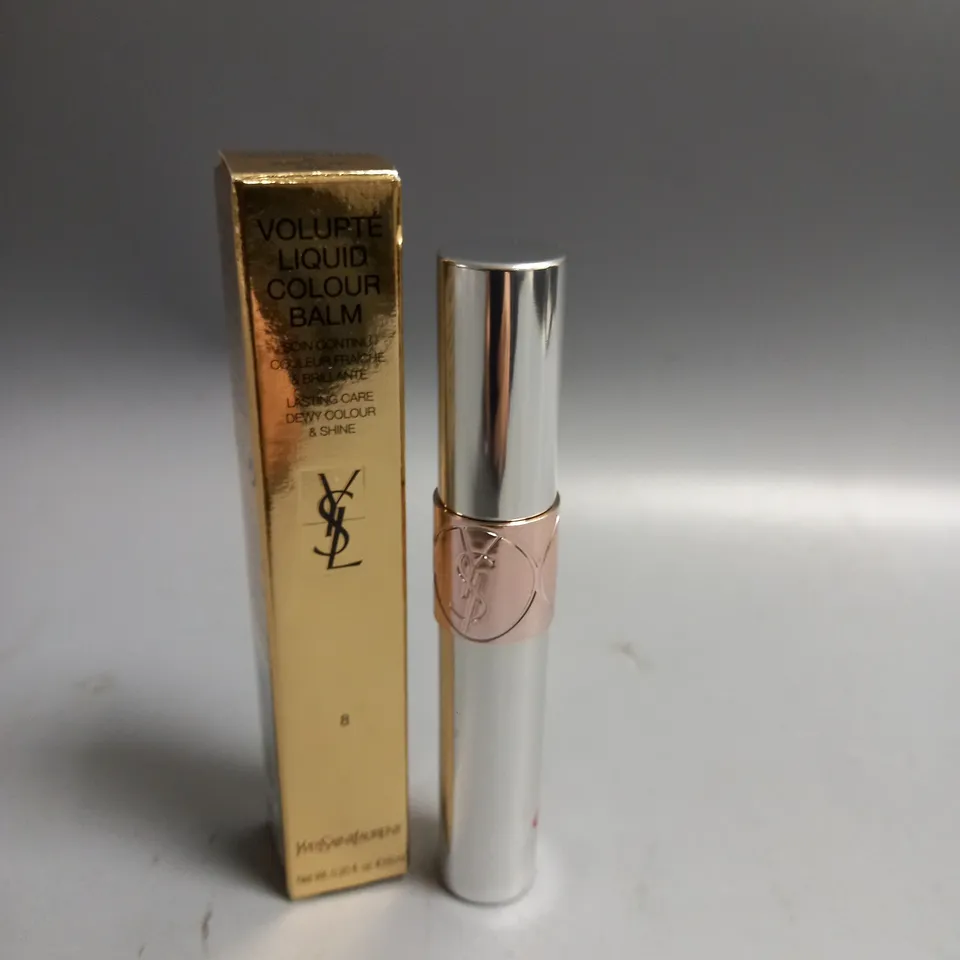 BOXED YVES SAINT LAURENT VOLUPTE LIQUID COLOUR BALM EXCITE ME PINK 6ML