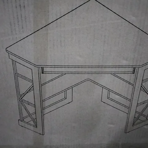 BOXED LAMBRECHT CORNER COMPUTER DESK