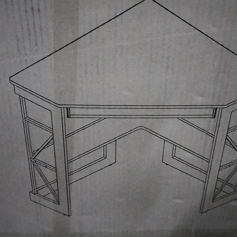 BOXED LAMBRECHT CORNER COMPUTER DESK 