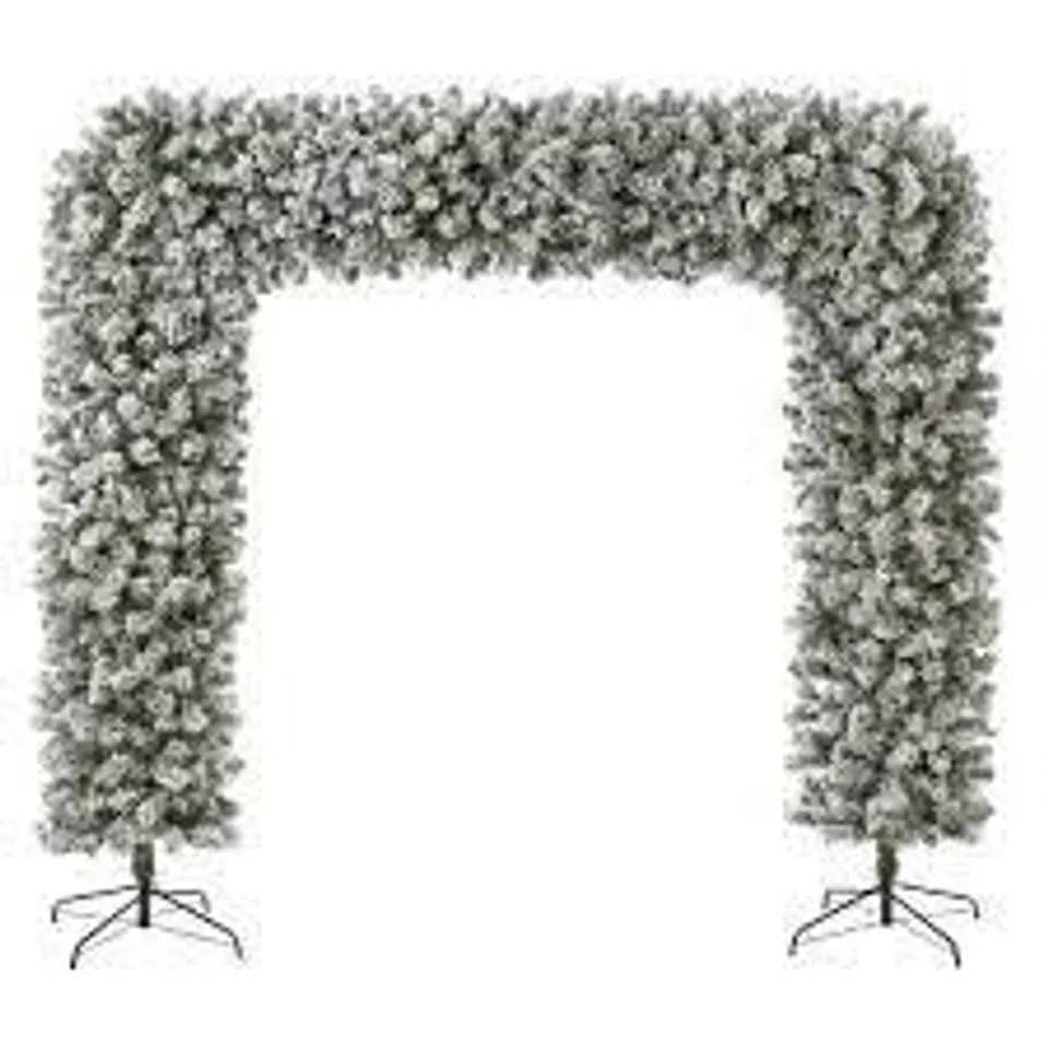 BOXED 4M ARTIFICIAL SNOWY TREE ARCH
