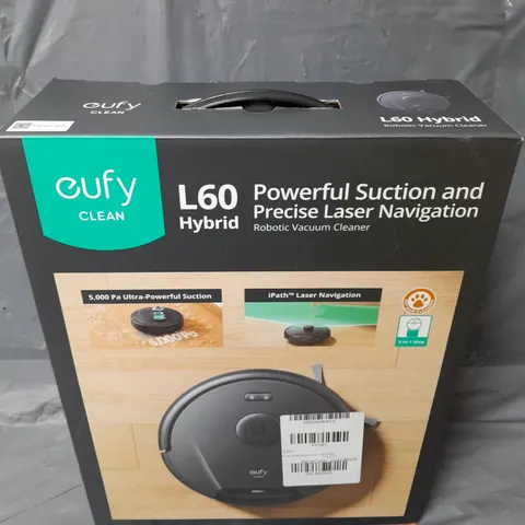 BOXED EUFY ROBOVAC L60 HYBRID ROBOTIC VACUUM CLEANER