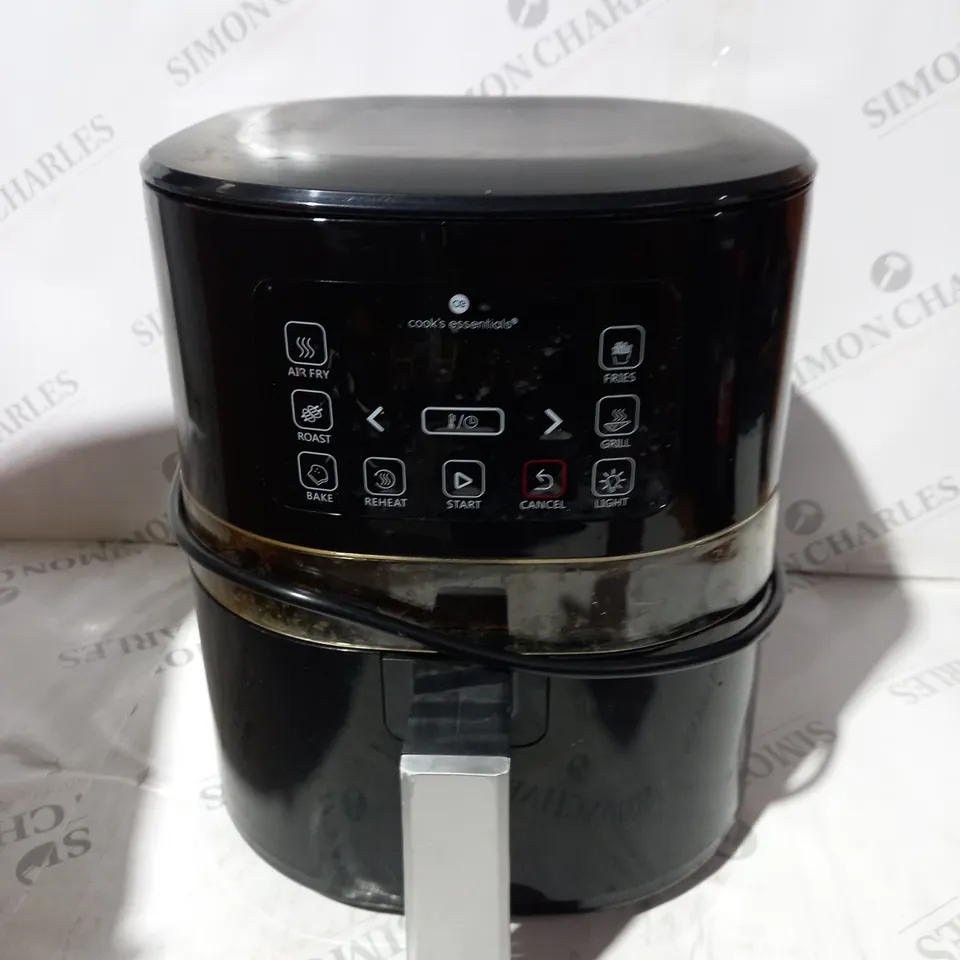 BOXED COOK'S ESSENTIALS 4L AIR FRYER IN BLACK