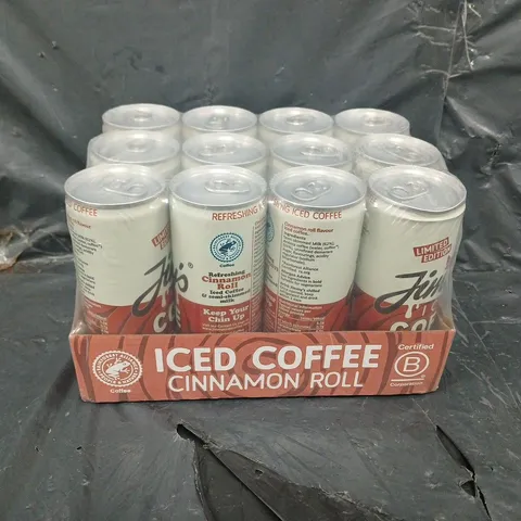 BOXED AND SEALED JIMMYS ICED COFFEE - CINNAMON ROLL - X12 - COLLECTION ONLY 