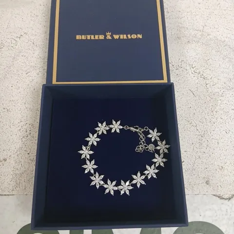 BUTLER & WILSON FLORAL CRYSTAL BRACELET