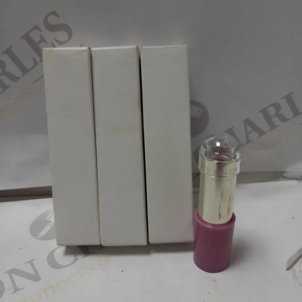 LOT OF 3 GIVENCHY ROUGE INTERDIT SATIN LIPSTICK - 35 MAUVE FETISH