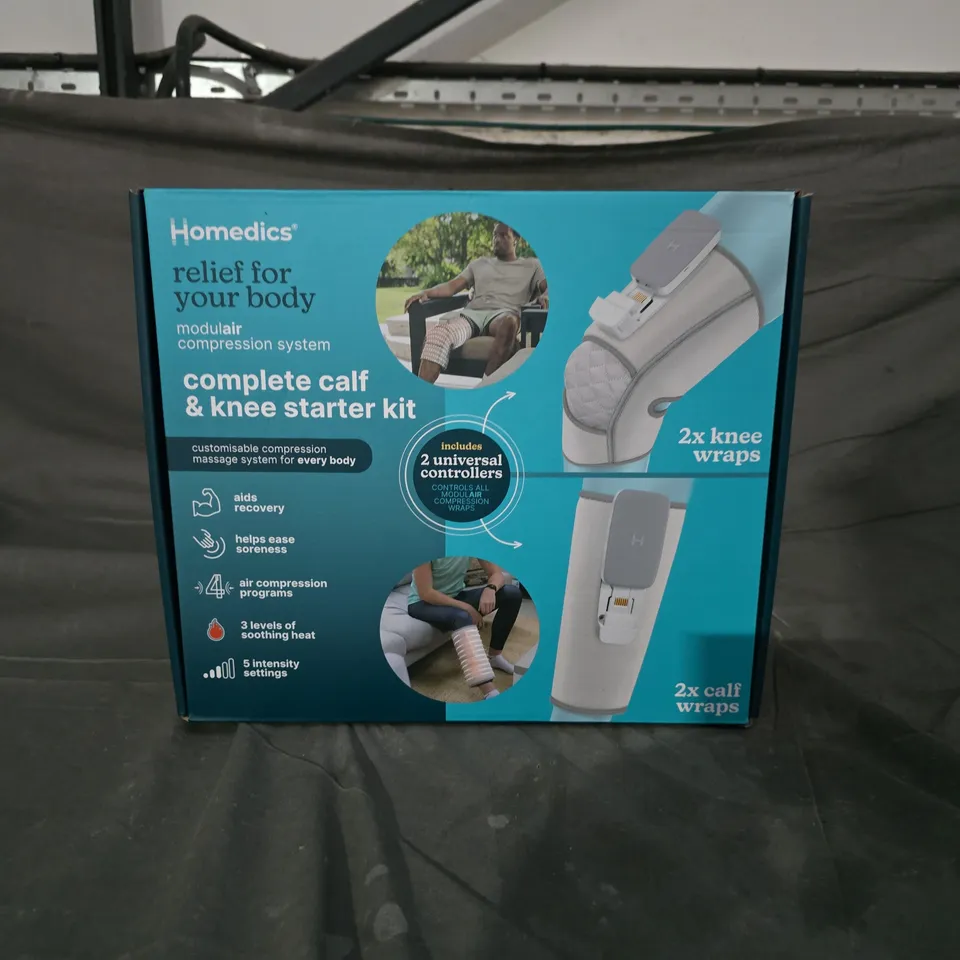 BOXED HOMEDICS COMPLETE CALF & KNEE STARTER KIT – MODULAR COMPRESSION SYSTEM