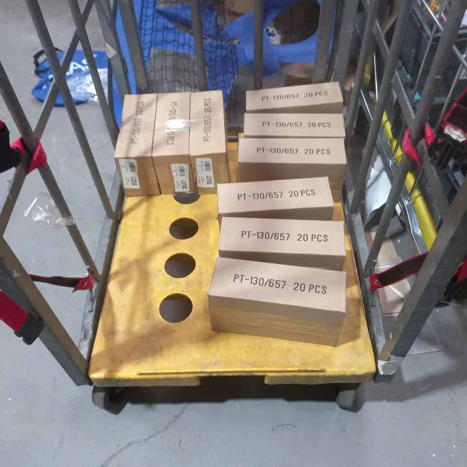 CAGE OF 7 ASSORTED BOXED 20 DOME 2000 JEWELLERY CASES IN BLACK  - COLLECTION ONLY