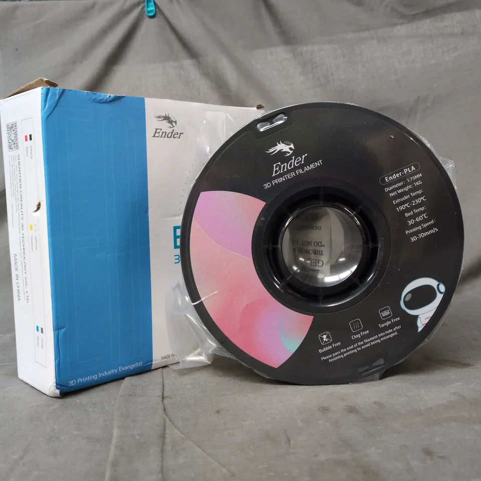 ENDER PLA 3D PRINTER FILAMENT – 1.75MM, 1KG SPOOL