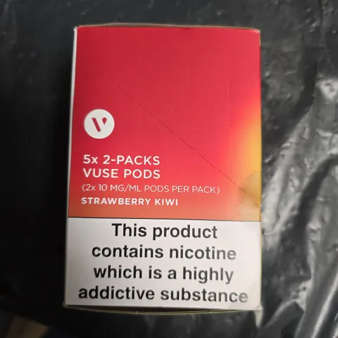 VUSE STRAWBERRY KIWI NICOTINE VAPE PODS – 5 X 2-PACK, 10 MG/ML