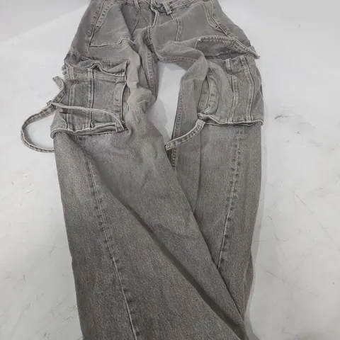 ZARA DENIM CARGO JEANS โ EU 34 (UK 6) โ MADE IN BANGLADESH