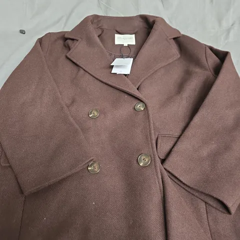 NOBODYS CHILD PETITE SOPHANA RELAXED COAT - SIZE S