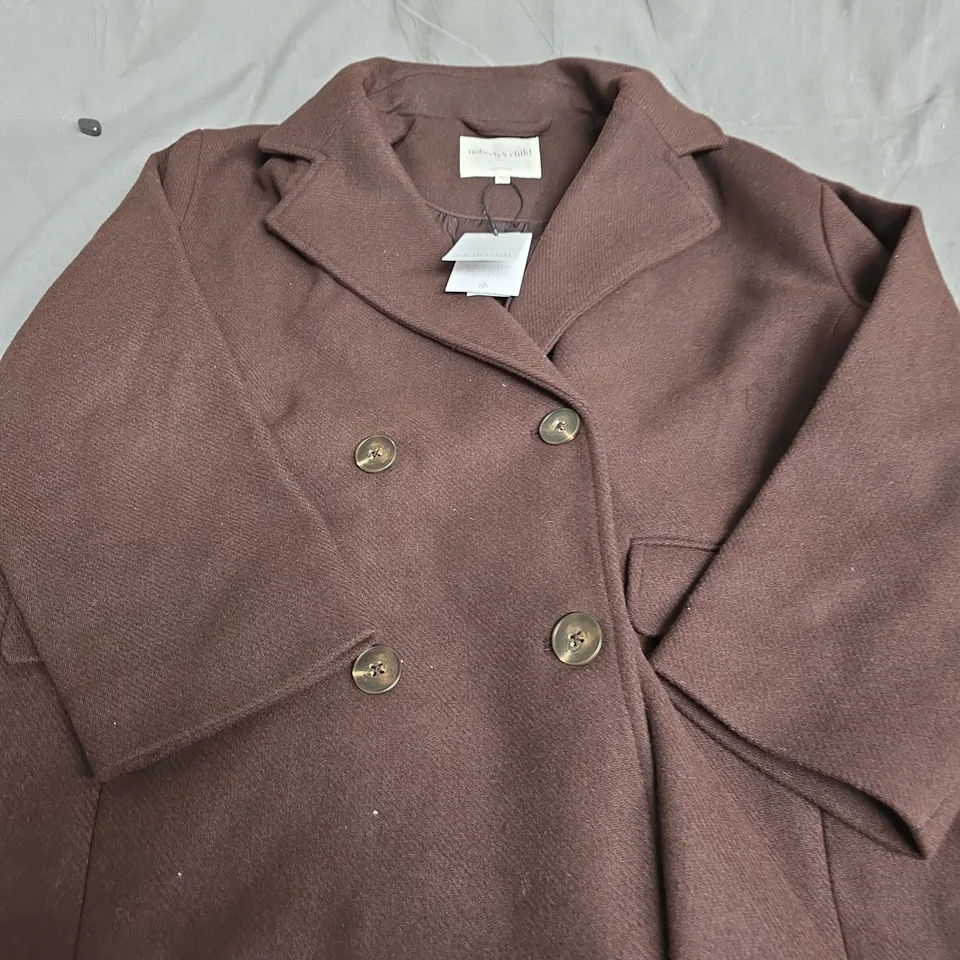 NOBODYS CHILD PETITE SOPHANA RELAXED COAT - SIZE S