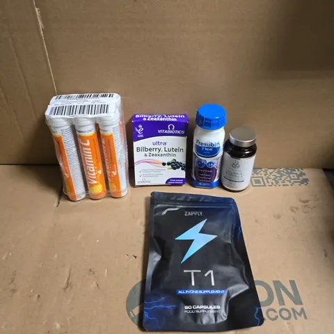 APPROXIMATELY 15 ASSORTED VITAMIN/HEALTH AID PRODUCTS TO INCLUDE VITABIOTICS, ZAPPLY AND CYTOPLAN