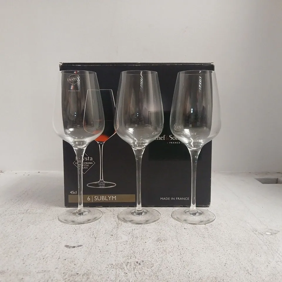 KRYSTA SUBLIM CRYSTAL WINE GLASSES SET
