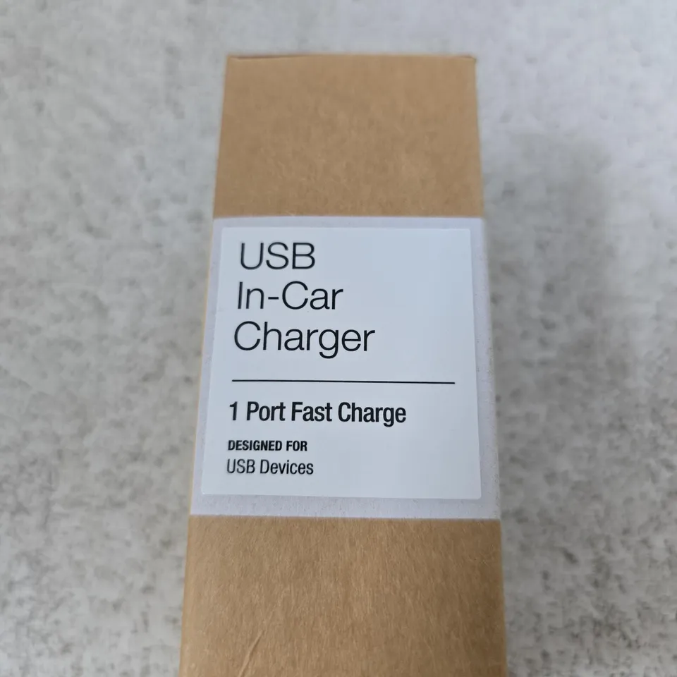 BOX OF APPROXIMATELY 100 X USB IN-CAR CHARGER – 1 PORT FAST CHARGE (QC 3.0)