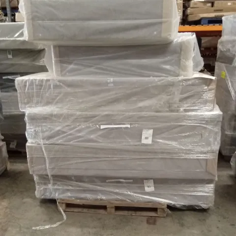 PALLET OF ASSORTED QUALITY DESIGNER DIVAN BASES // SIZES AND COLOURS VARY