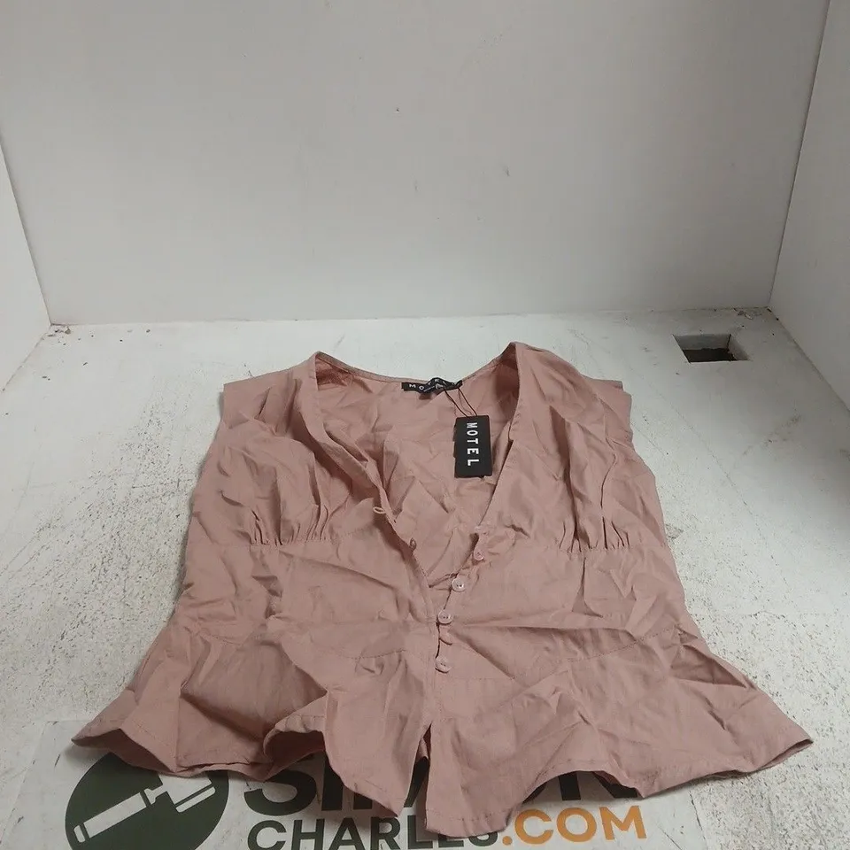 MOTEL DEVLON BLOUSE IN DUSTY ROSE SMALL