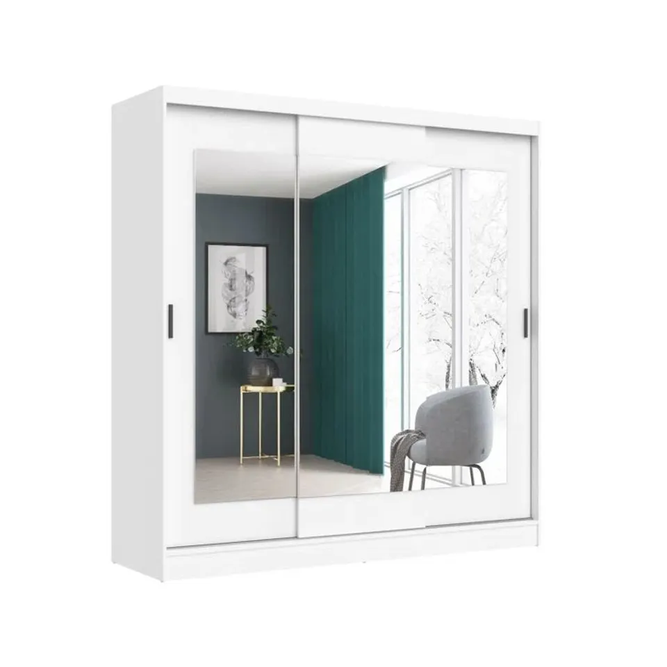 BOXED TOPPINO 3 DOOR MANUFACTURED WOOD WARDROBE (3 OF 4 BOXES) 