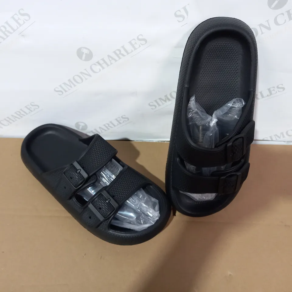 PAIR OF COZI SLIDES BLACK SANDALS SIZE 44-45