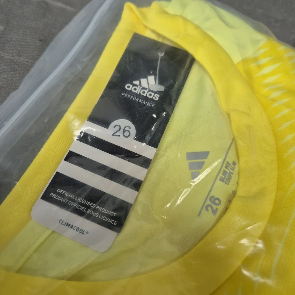 ARSENAL FC GOALKEEPER TOP – ADIDAS CLIMACOOL – EMIRATES FLY BETTER – SIZE 26