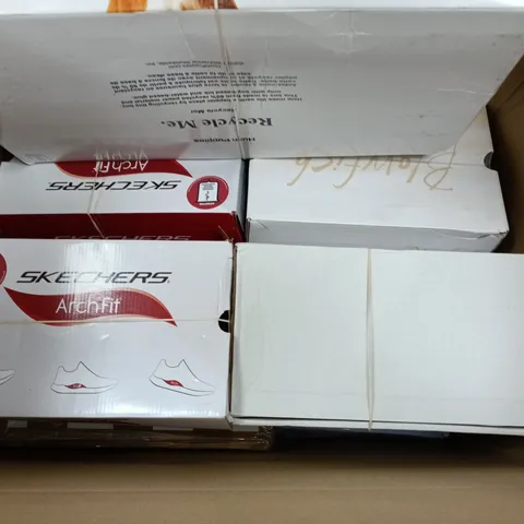 APPROXIMATELY 8 ASSORTED BOXED PAIRS OF SHOES IN VARIOUS SIZES, STYLES & COLOURS TO INCLUDE BRANDS SUCH AS HUSH PUPPIES, BLOWFISH, SKECHERS, ETC