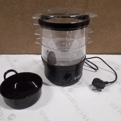 BOXED RUSSELL  HOBBS KITCHEN COLLECTION COMPACT STEAMER