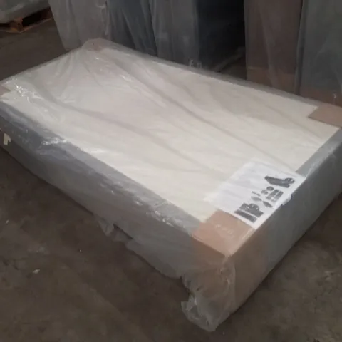 BAGGED FOGARTY 3FT SINGLE DIVAN BASE - 0 DRAWER - GREY