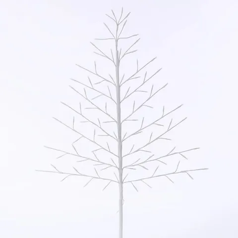 BOXED 4FT LIT FLAT WHITE TREE - MULTI PASTEL - COLLECTION ONLY