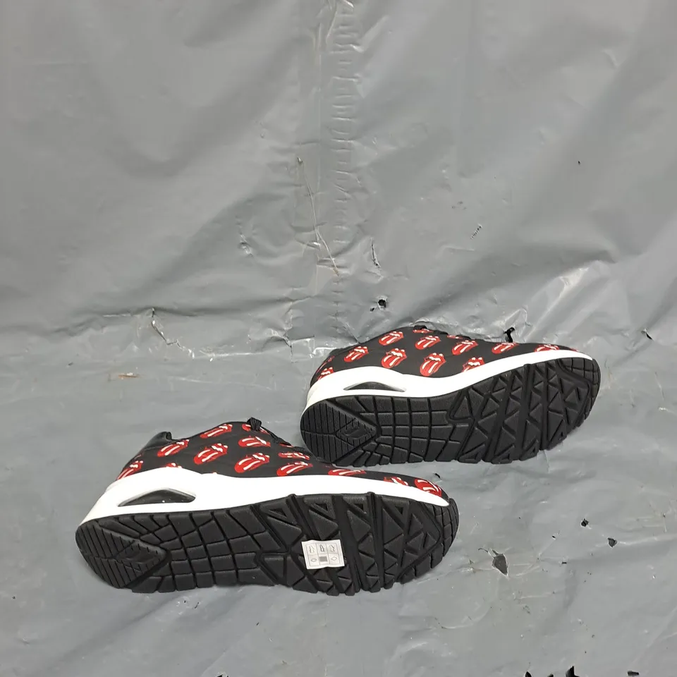 SKETCHERS ROLLING STONE TRAINERS BLACK UK 4