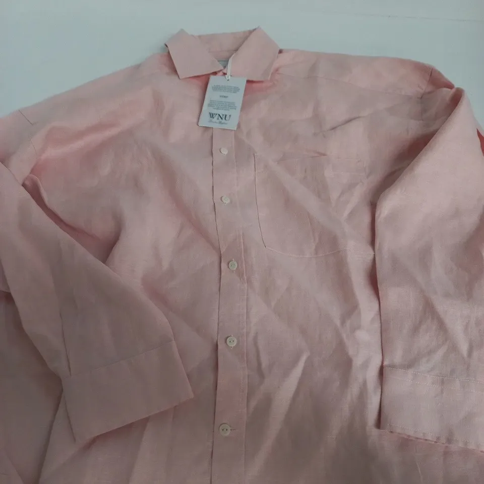 THE WEEKEND HEMP SHIRT – BLUSH PINK, SIZE M