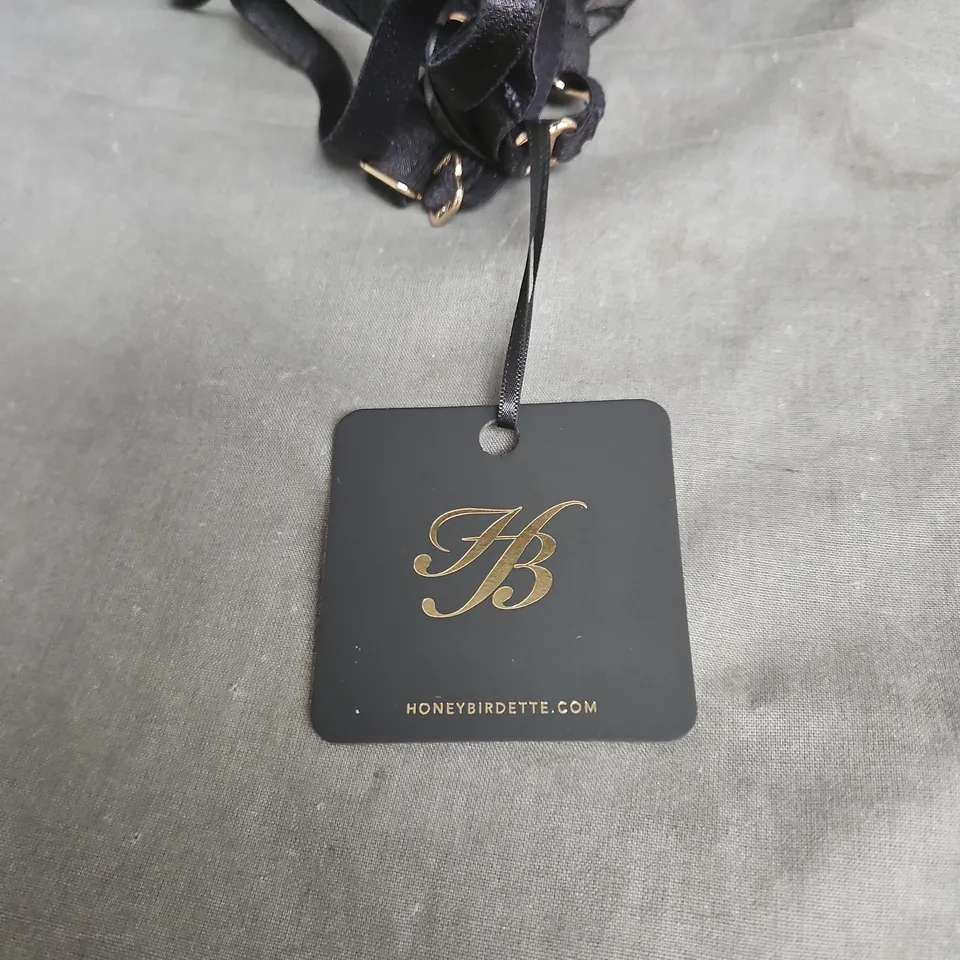 HONEY BIRDETTE ELYSHA UNDERWIRE PLUNGE BLACK 38D BRA WITH TAGS