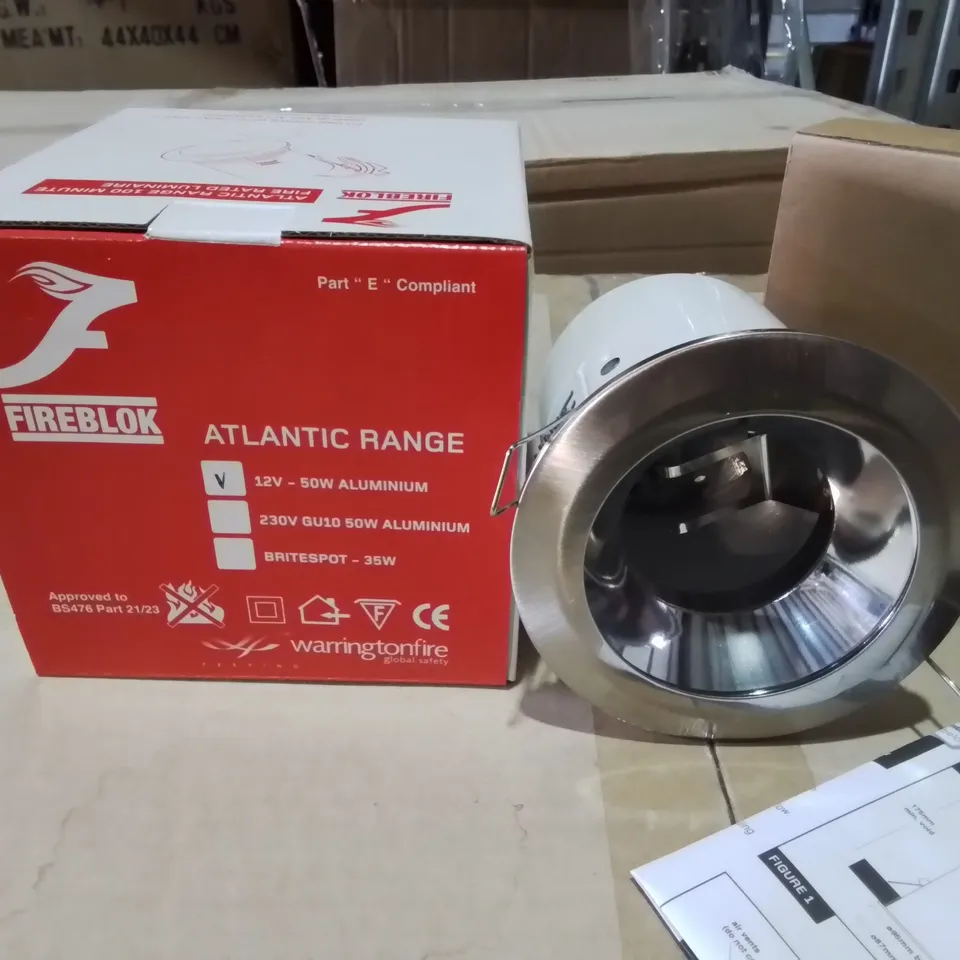 PALLET CONTAINING APPROXIMATELY 384 BOXED AS NEW FIREBLOK ATLANTIC RANGE 100 MINUTE FIRE RATED LIGHTS
