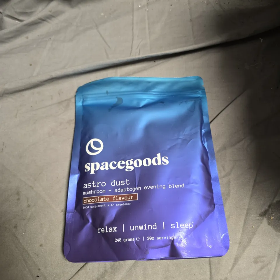 SPACEGOODS ASTRO DUST MUSHROOM + ADAPTOGEN EVENING BLEND – CHOCOLATE FLAVOUR, 240G
