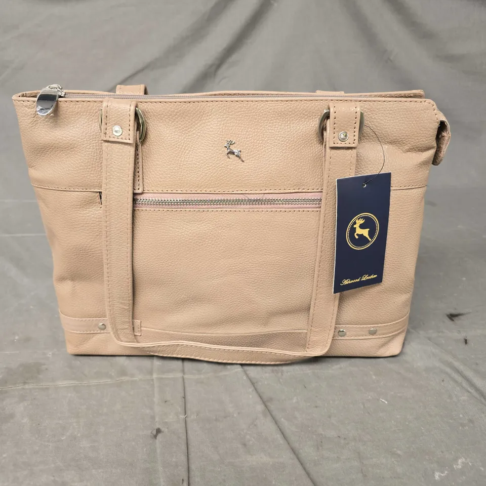 ASHWOOD LEATHER CLASSIC TOTE BAG IN TAUPE 