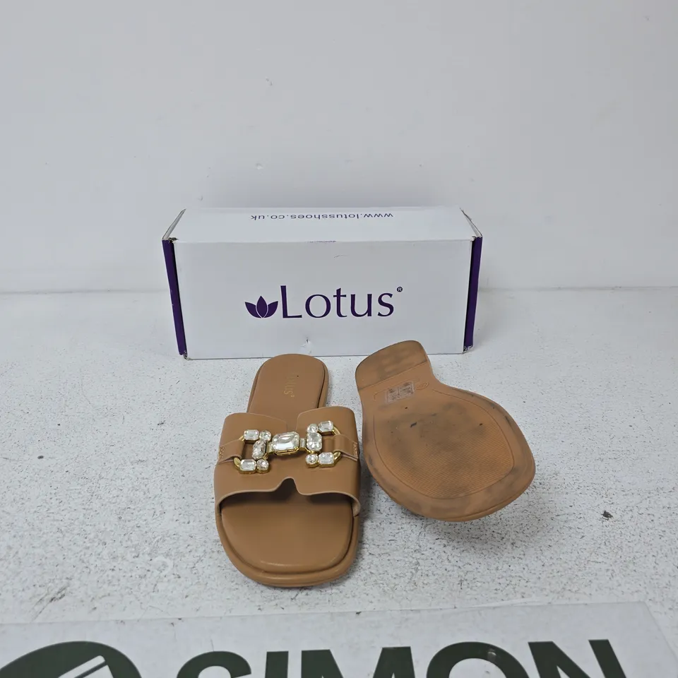 LOTUS AGUEDA ULP417 TAN SANDALS – UK 7 (WOMEN)