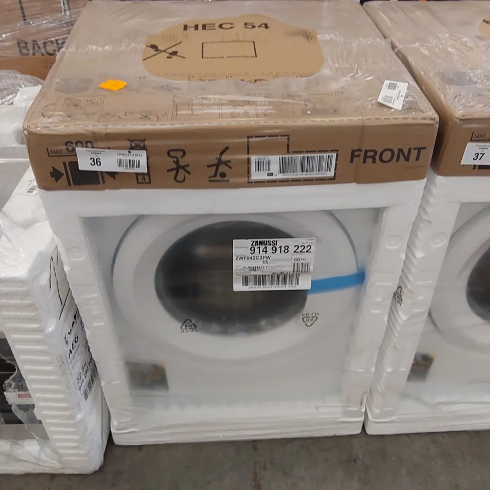 ZANUSSI ZWF842C3PW WASHING MACHINE, 8KG, 1400 SPIN, WHITE, C RATED