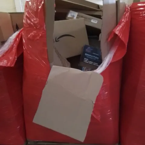 PALLET CONTAINING ASSORTED HOUSEHOLD & HOME IMPROVEMENT PRODUCTS. INCLUDES KIDS ARCHERY TOYS, TEXTILES, TOILET SEAT ETC