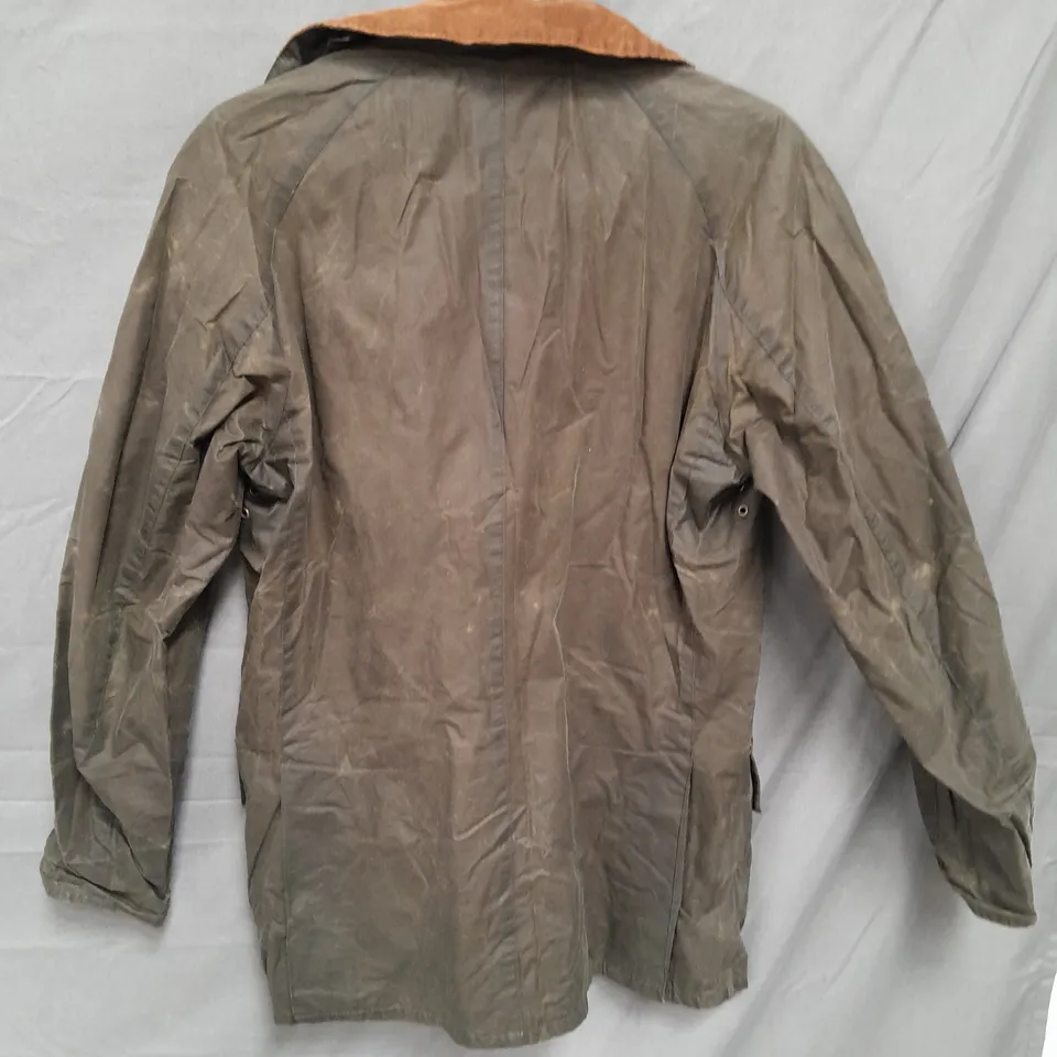 BARBOUR WAX JACKET BROWN SIZE SMALL