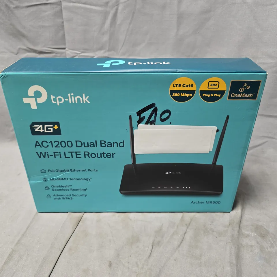 BOXED TP-LINK AC1200 DUAL BAND WI-FI LTE ROUTER