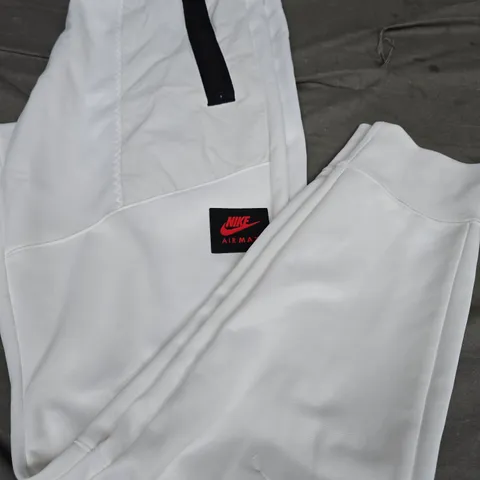 NIKE AIR MAX LOGO JOGGERS, WHITE,BLACK/RED - UK SIZE L