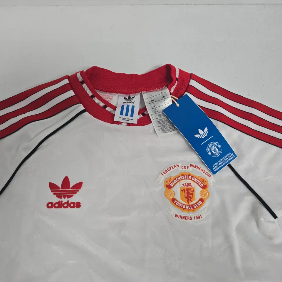 ADIDAS MANCHESTER UNITED YOUTH AWAY JERSEY - UK 7/8 YRS