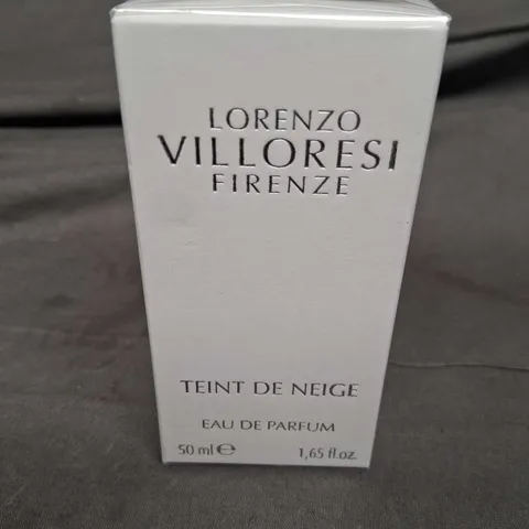 BOXED AND SEALED LORENZO VILLORESI FIRENZE TEINT DE NEIGE EAU DE PARFUM 50ML